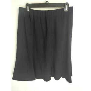 St. John Collection Women's Elastic Waist Professional Mini Skirts Black Size 12
